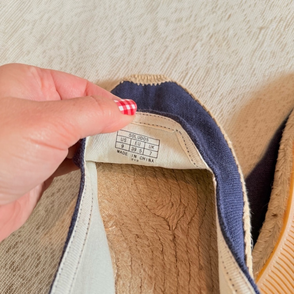 Soludos embroidered sun espadrille slip ons - Picture 3 of 9